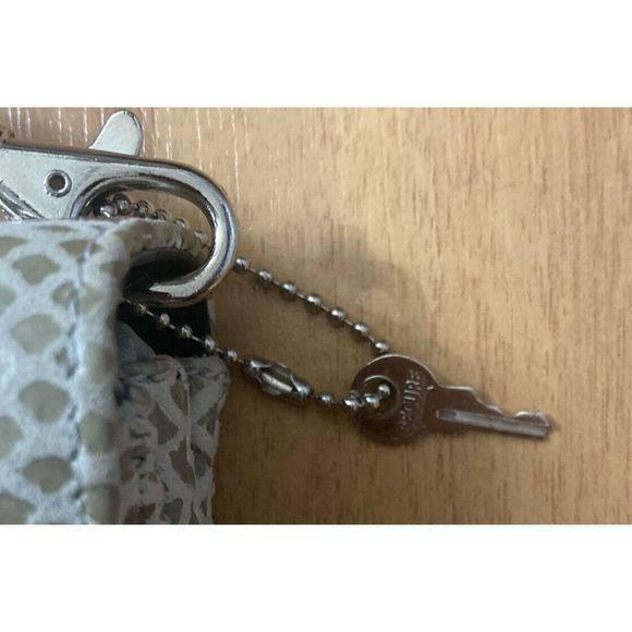 Vintage Due Fratelli Gray Leather Snakeskin Pattern Crossbody Bag Made Canada - Picture 4 of 10